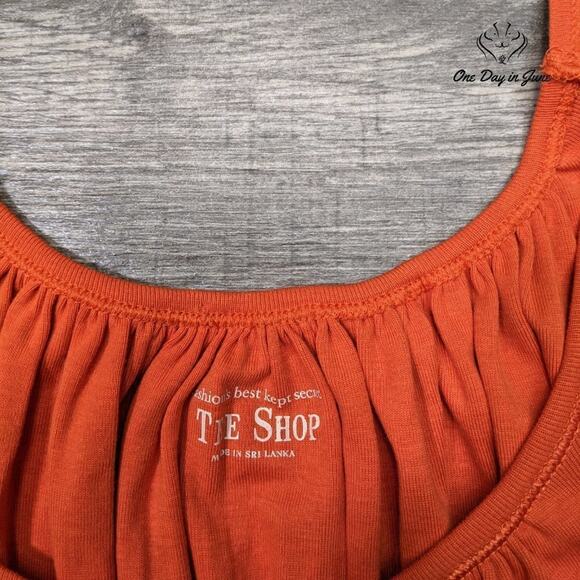 Tee Shop Cap Sleeve Wide Neck Top Size XL - Picture 2 of 5